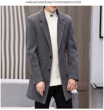 Abrigo Casual de Algodón para Hombre - Otoño Invierno - Image 8