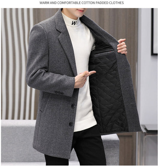 Abrigo Casual de Algodón para Hombre - Otoño Invierno - Image 5