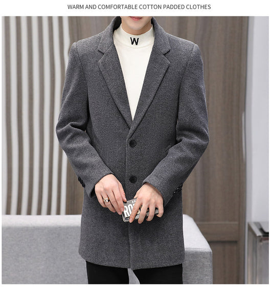 Abrigo Casual de Algodón para Hombre - Otoño Invierno - Image 3
