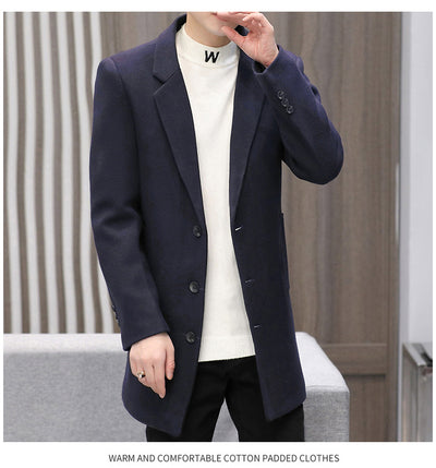 Abrigo Casual de Algodón para Hombre - Otoño Invierno - Image 2