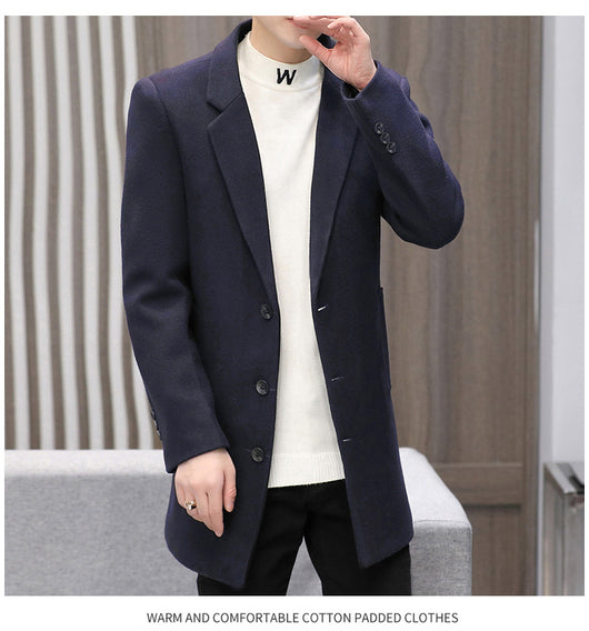 Abrigo Casual de Algodón para Hombre - Otoño Invierno - Image 2