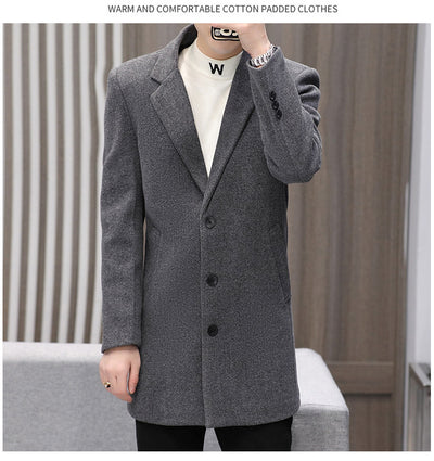 Abrigo Casual de Algodón para Hombre - Otoño Invierno - Image 6
