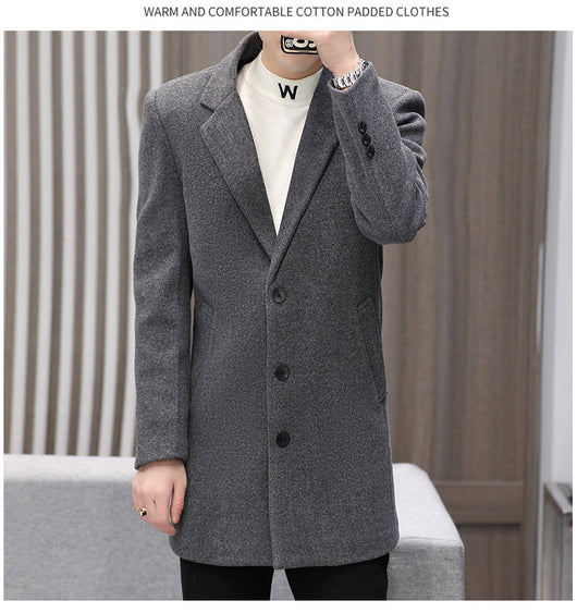 Abrigo Casual de Algodón para Hombre - Otoño Invierno - Image 6