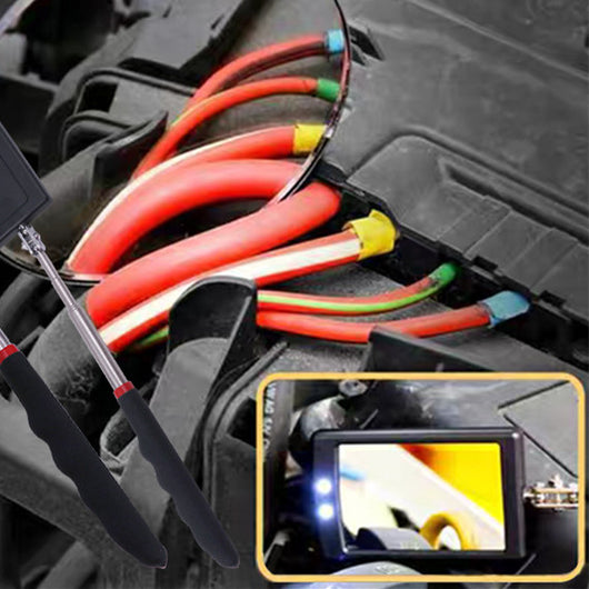 Espejo de Inspección LED Telescópico con Lámpara para Auto - Espejo Plegable Universal - Image 9