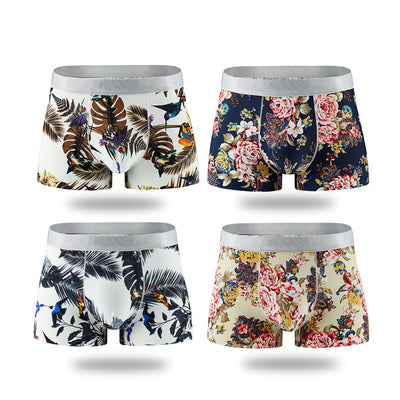Calzoncillos Tipo Boxer Transpirables de Seda de Hielo con Estampado para Hombre - Image 26