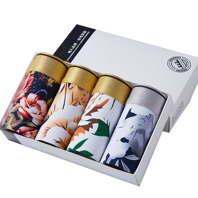 Calzoncillos Tipo Boxer Transpirables de Seda de Hielo con Estampado para Hombre - Image 27