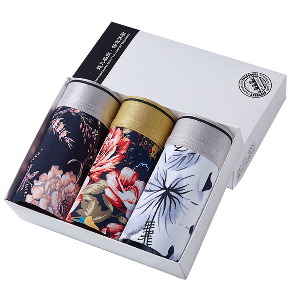 Calzoncillos Tipo Boxer Transpirables de Seda de Hielo con Estampado para Hombre - Image 4