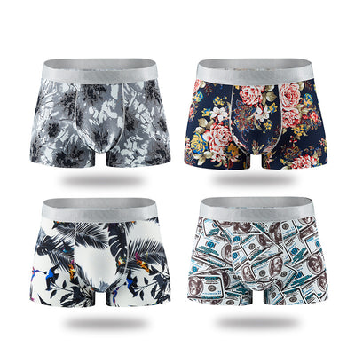 Calzoncillos Tipo Boxer Transpirables de Seda de Hielo con Estampado para Hombre - Image 5
