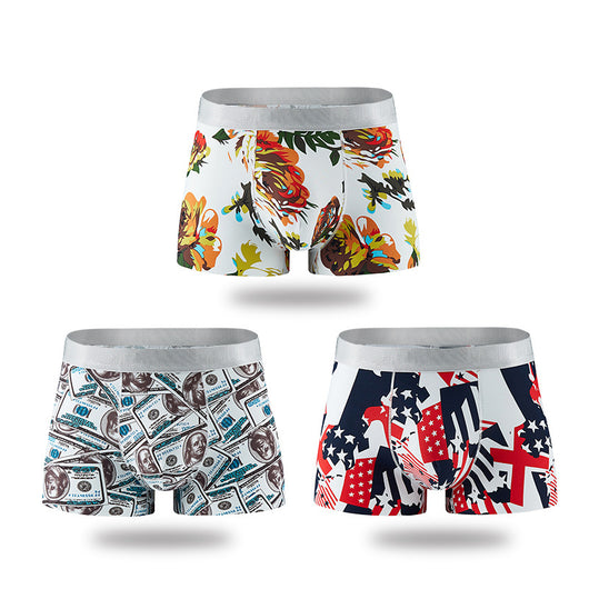 Calzoncillos Tipo Boxer Transpirables de Seda de Hielo con Estampado para Hombre - Image 2