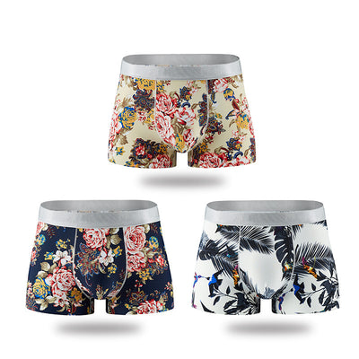 Calzoncillos Tipo Boxer Transpirables de Seda de Hielo con Estampado para Hombre - Image 9