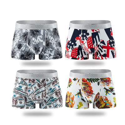 Calzoncillos Tipo Boxer Transpirables de Seda de Hielo con Estampado para Hombre - Image 6