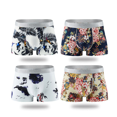 Calzoncillos Tipo Boxer Transpirables de Seda de Hielo con Estampado para Hombre - Image 10