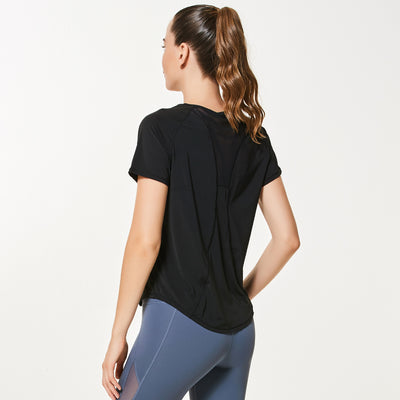Blusa Yoga Tallas Grandes Manga Corta Ligera para Verano - Image 2