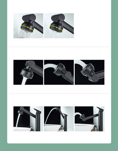 Grifo Mezclador para Lavamanos Sobre Encimera con Agua Fría y Caliente - Image 6