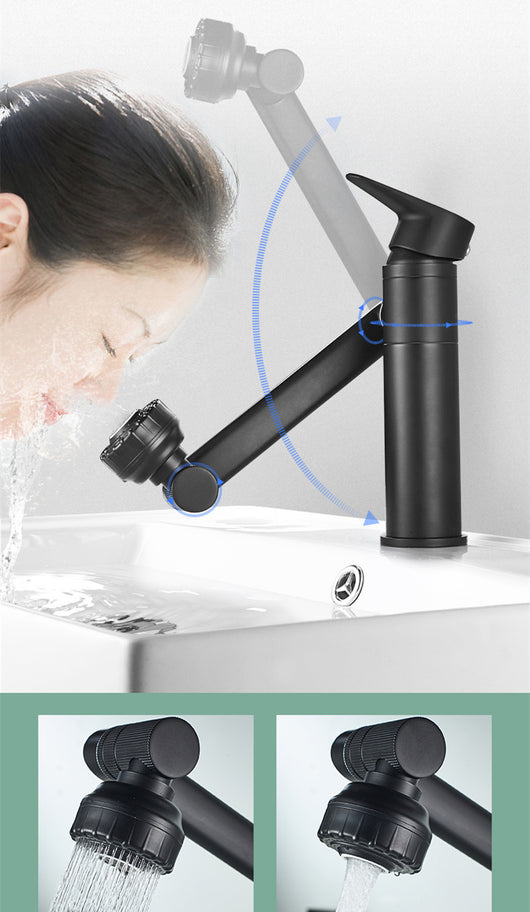 Grifo Mezclador para Lavamanos Sobre Encimera con Agua Fría y Caliente - Image 7