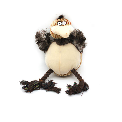 Juguete para Mascotas de Pana Tricolor con Cuerda de Algodón - Image 11