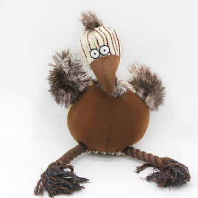Juguete para Mascotas de Pana Tricolor con Cuerda de Algodón - Image 10