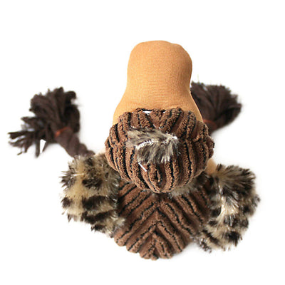 Juguete para Mascotas de Pana Tricolor con Cuerda de Algodón - Image 12