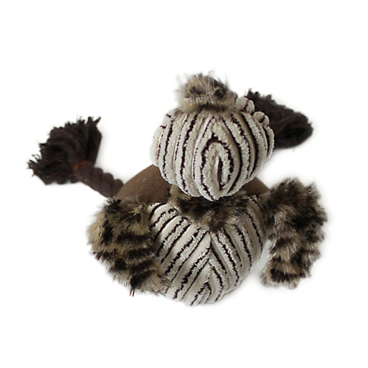 Juguete para Mascotas de Pana Tricolor con Cuerda de Algodón - Image 3