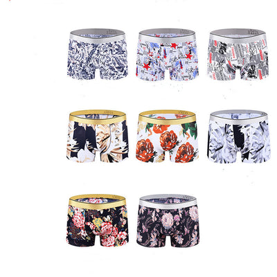 Calzoncillos Tipo Boxer Transpirables de Seda de Hielo con Estampado para Hombre - Image 18