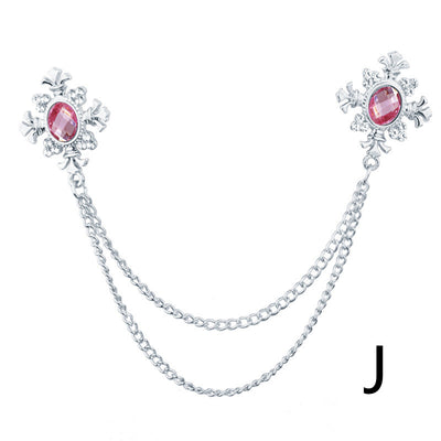 Broche Collar con Cadena de Strass y Flecos Personalizables - Image 19
