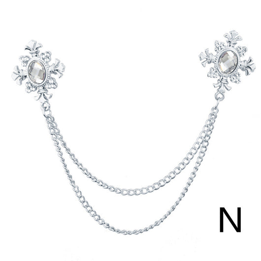 Broche Collar con Cadena de Strass y Flecos Personalizables - Image 20