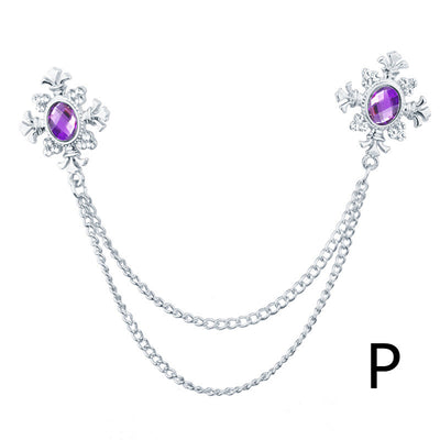 Broche Collar con Cadena de Strass y Flecos Personalizables - Image 21