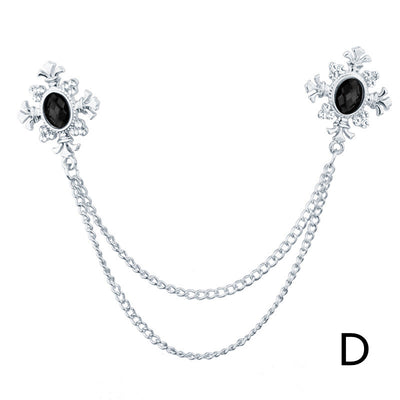 Broche Collar con Cadena de Strass y Flecos Personalizables - Image 22