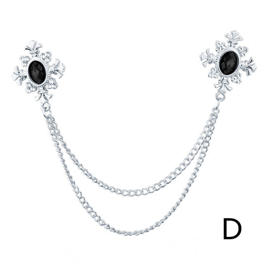 Broche Collar con Cadena de Strass y Flecos Personalizables - Image 22
