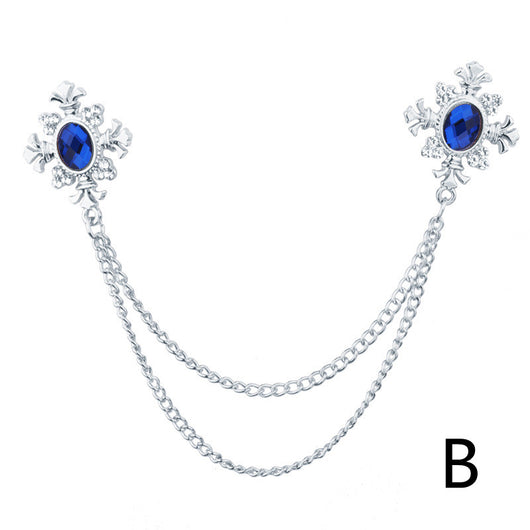 Broche Collar con Cadena de Strass y Flecos Personalizables - Image 25