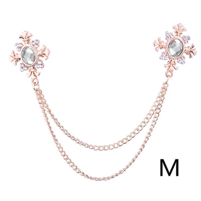 Broche Collar con Cadena de Strass y Flecos Personalizables - Image 28