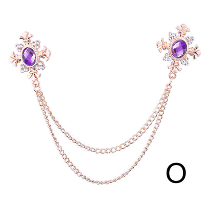 Broche Collar con Cadena de Strass y Flecos Personalizables - Image 33