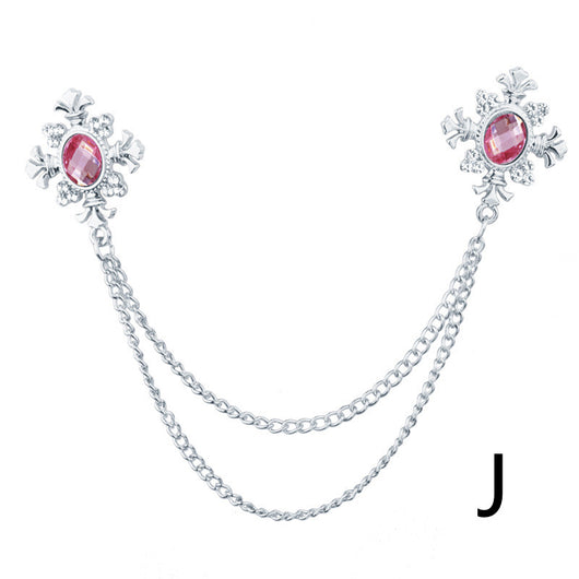 Broche Collar con Cadena de Strass y Flecos Personalizables - Image 11