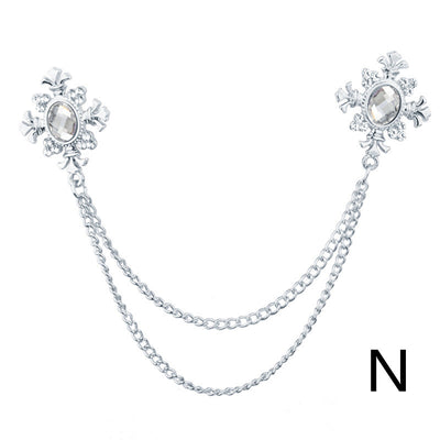 Broche Collar con Cadena de Strass y Flecos Personalizables - Image 15