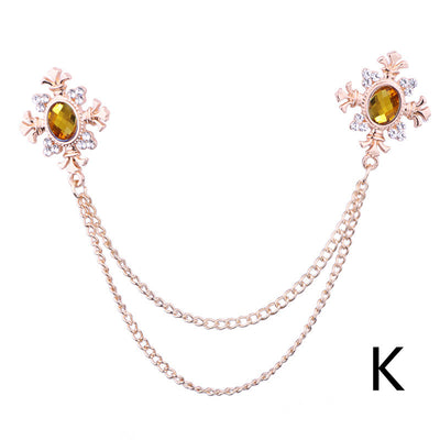 Broche Collar con Cadena de Strass y Flecos Personalizables - Image 12
