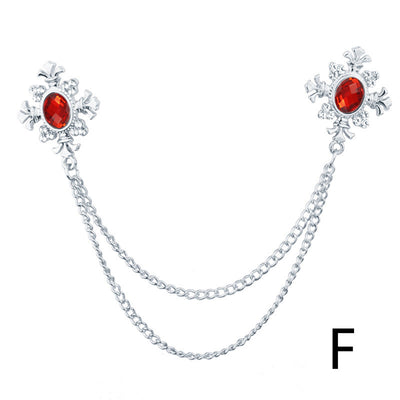 Broche Collar con Cadena de Strass y Flecos Personalizables - Image 7