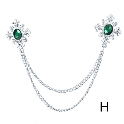 Broche Collar con Cadena de Strass y Flecos Personalizables - Image 9