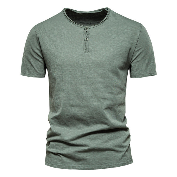 Camiseta Casual Slim Fit de Algodón para Hombre