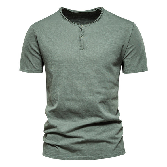 Camiseta Casual Slim Fit de Algodón para Hombre