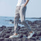 Pantalones de Lino Holgados Transpirables Talla Grande