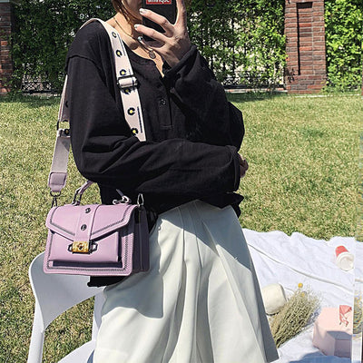 Bolsa Mensajera Coreana para Mujer - Estilo Casual y Portátil - Image 16