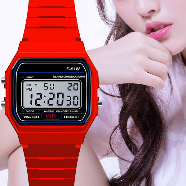 Reloj Digital Infantil Resistente al Agua con Pantalla Redonda