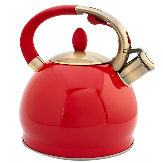 Hervidor de Agua con Silbato y Mango Bronce Electrochapado - Compatible con Todas las Estufas - Image 8