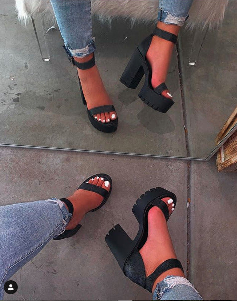 Sandalias de Tacón Alto para Mujer - Moda Verano Tallas Grandes - Image 9