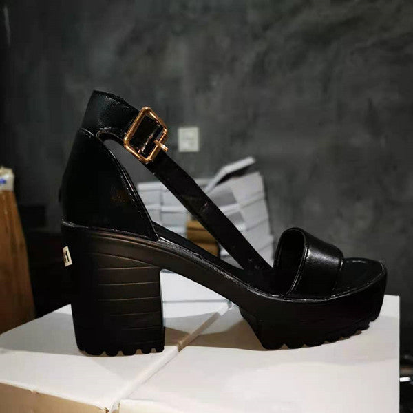 Sandalias de Tacón Alto para Mujer - Moda Verano Tallas Grandes