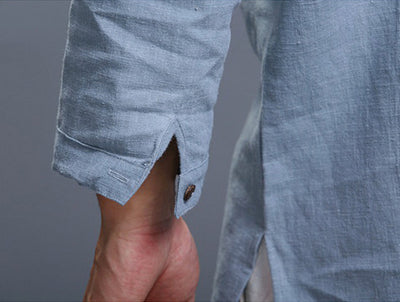 Camisa Ajustada de Tres Cuartos con Cuello de Pie - Image 3