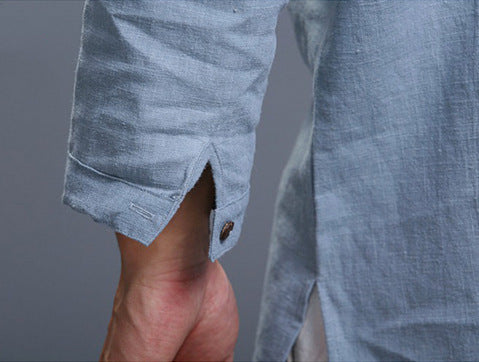 Camisa Ajustada de Tres Cuartos con Cuello de Pie - Image 3