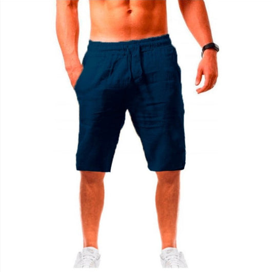 Shorts Deportivos de Algodón y Lino para Hombre - Cómodos y Transpirables - Image 7