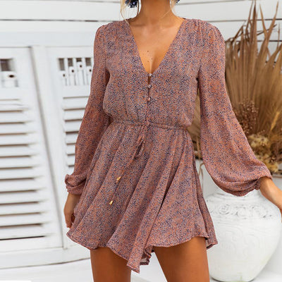 Jumpsuit Playero Elegante con Escote en V y Cordones - Image 10