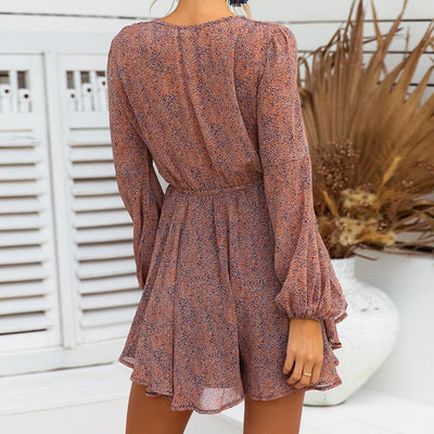 Jumpsuit Playero Elegante con Escote en V y Cordones - Image 2